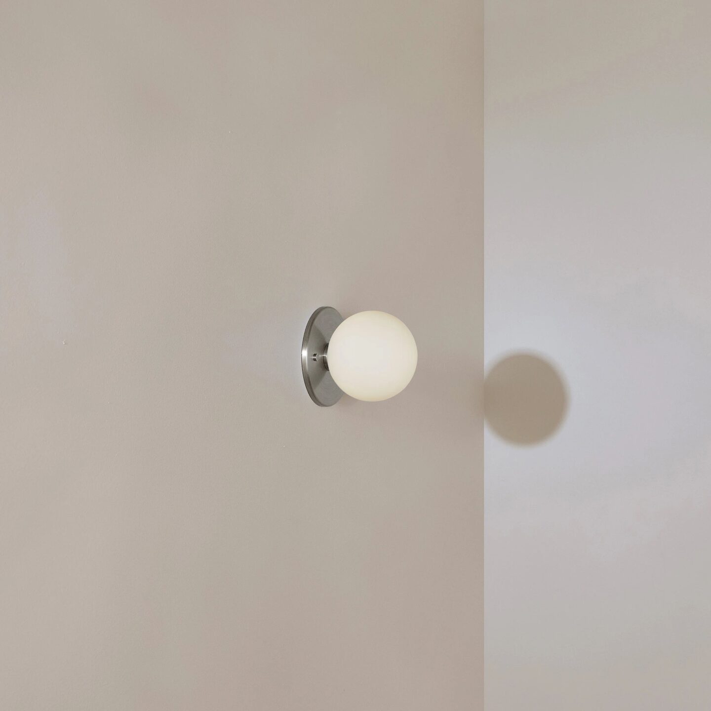 Orb Surface Sconce Small Brushed Nickel